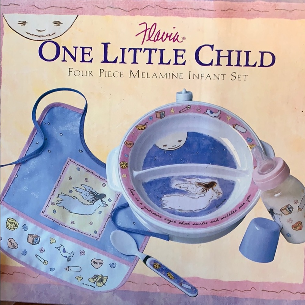 Flavia One Little Child 4 pc melamine infant set❣️ - Picture 5 of 5